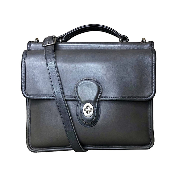 Vintage COACH GREY WILLIS Satchel Top Handle Shoulder Bag Costa Rica 9927 - Picture 1 of 17